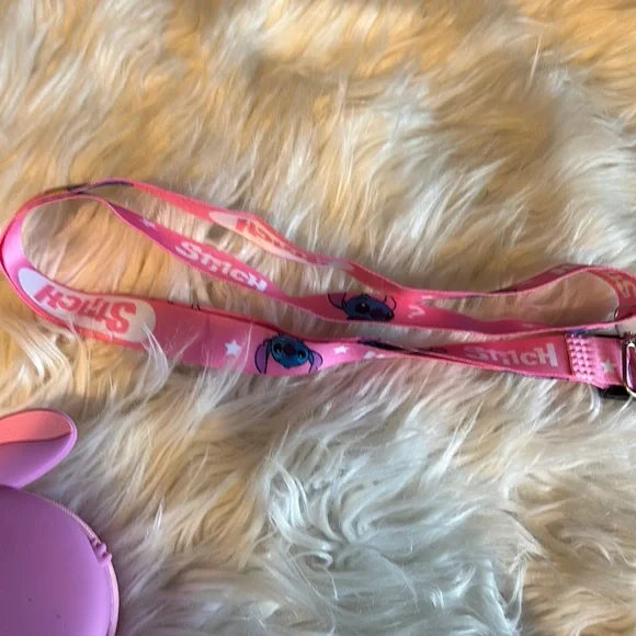 Pink and Blue Stitch Crossbody Bag - Picture 4 of 8